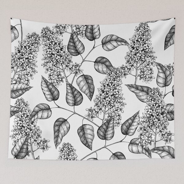 Item preview, Lilac Tree Floral Pattern designed and sold by findot.