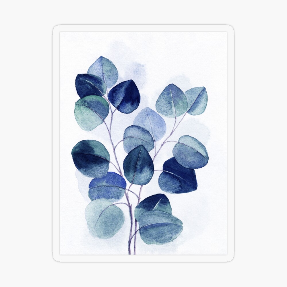 Watercolor Eucalyptus Baby Blue Eucalyptus orders Botanical 3 Art Prints, Poster Drawing Extra Large Minimalist Room Decor Plant Leaf Leaves Modern