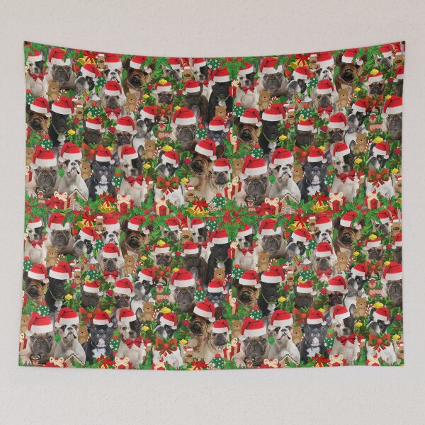Item preview, French Bulldog Christmas Maze designed and sold by FunShirtDesigns.