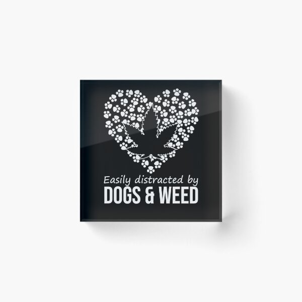 Item preview, Easily Distracted By Dogs And Weed Shirt Funny Dog Lover  designed and sold by MarioShirtWorld.