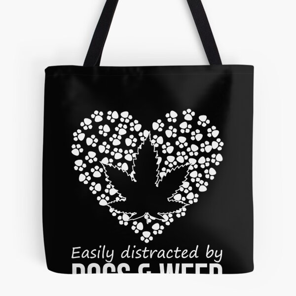 Item preview, Easily Distracted By Dogs And Weed Shirt Funny Dog Lover  designed and sold by MarioShirtWorld.