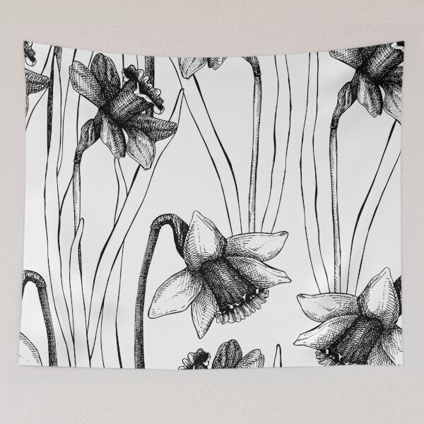 Item preview, Narcissus Flower Floral Pattern designed and sold by findot.
