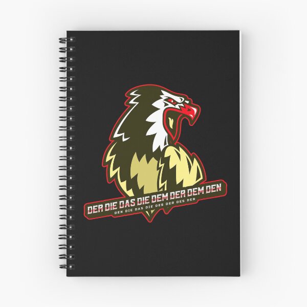 Item preview, German Articles Der Die Das Grammar Funny Aggressive Eagle designed and sold by Time4German.
