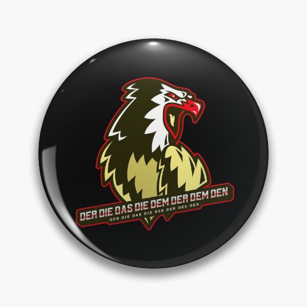 Item preview, German Articles Der Die Das Grammar Funny Aggressive Eagle designed and sold by Time4German.