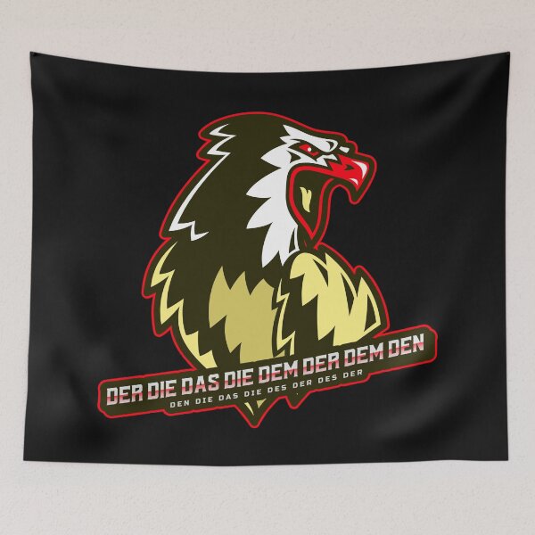 Item preview, German Articles Der Die Das Grammar Funny Aggressive Eagle designed and sold by Time4German.