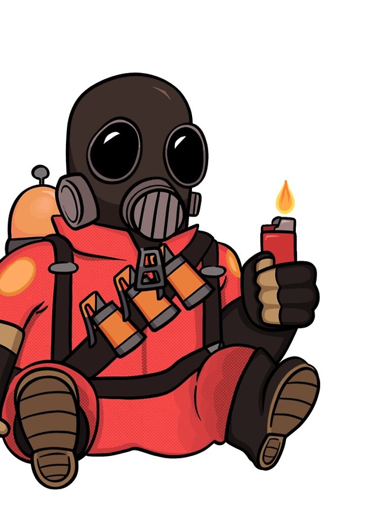 Thumbnail 4 of 4, iPhone Case, Pyro TF2 Sticker  designed and sold by Quazies.