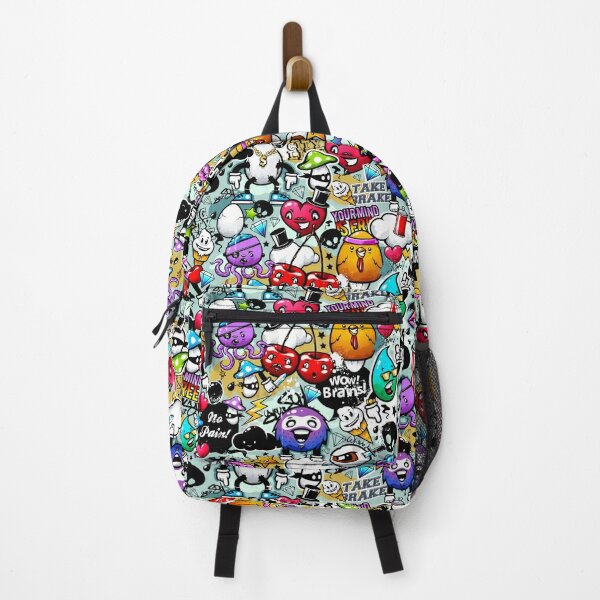 AEQEA Brat Quack Fake Graffiti Pop Art Streetwear Backpack – Captivated!