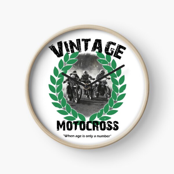 Vintage Motocross Clock