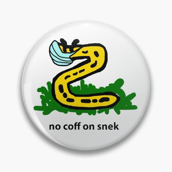 Item preview, no coff on snek No Cough on Snake Gadsden Flag Don't Tread on Me designed and sold by candiceyacono.