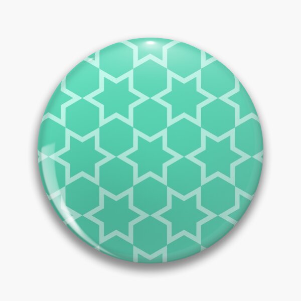 Item preview, Mint Stars Lattice Pattern designed and sold by ImageNugget.