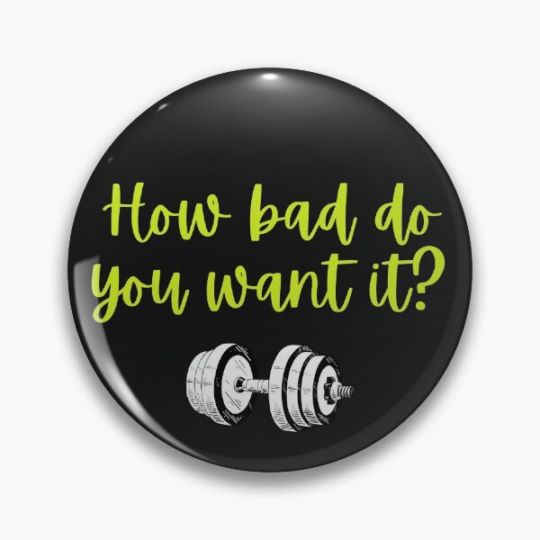 Item preview, How bad do you want to get fit? gift designed and sold by Krafty  Arts Studio.