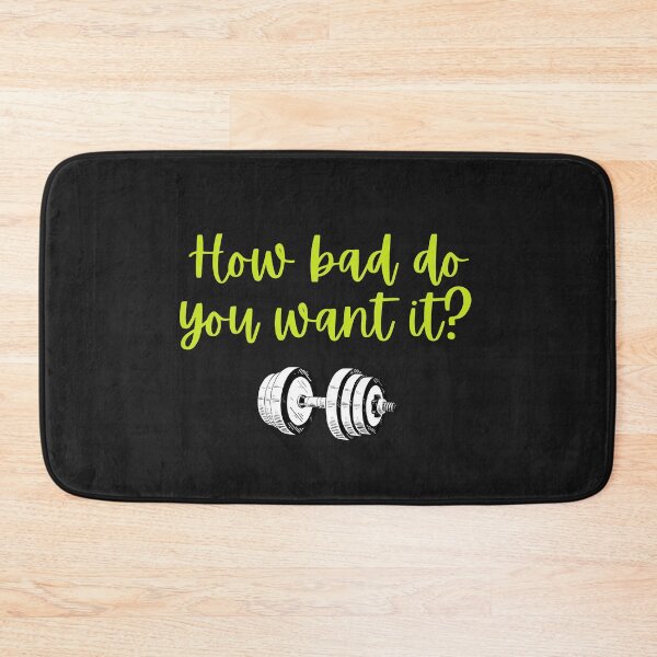 Item preview, How bad do you want to get fit? gift designed and sold by Krafty  Arts Studio.