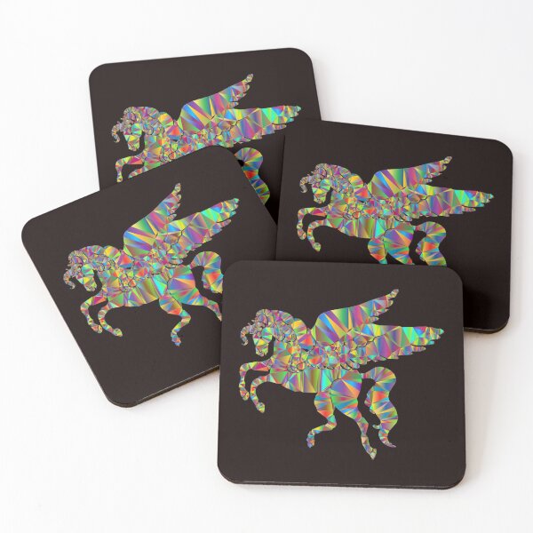 Item preview, Low Poly Prismatic Unicorn   designed and sold by WoodburyLake.