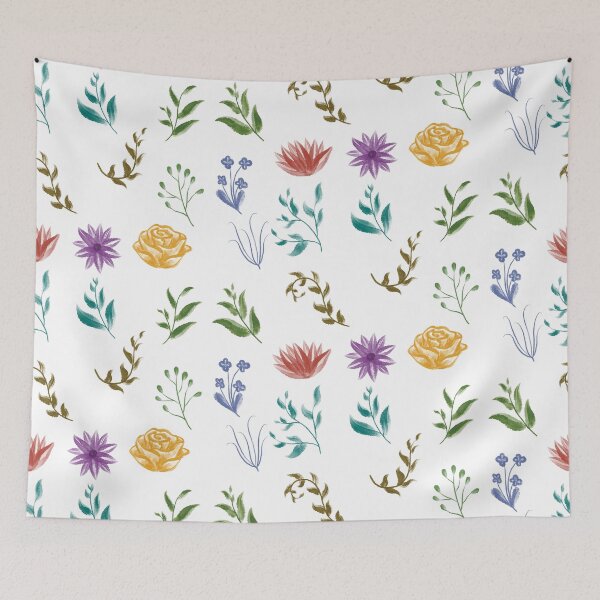 Item preview, Watercolor Flowers Illustration designed and sold by yessir1981.