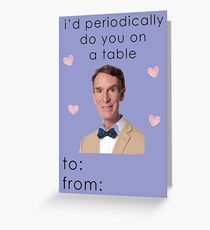 Bill Nye the Science Guy Valentine Card Greeting Card
