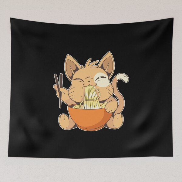 Artikelvorschau, Fette Katze, die Ramen isst entworfen und verkauft von OnepixArt.