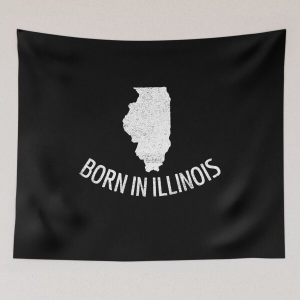 Item preview, Born In Illinois designed and sold by Obiscidan.