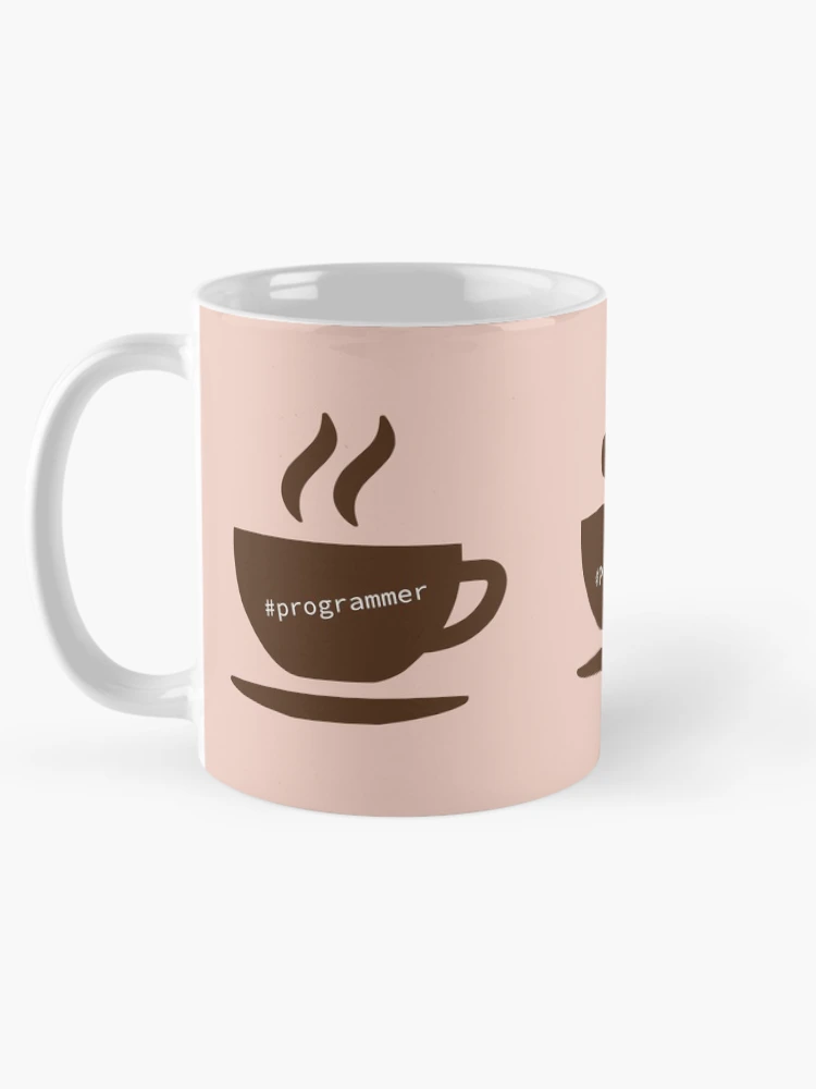 Thumbnail 5 of 6, Coffee Mug, Hashtag Programmer, Coffee, Software Engineer, Computer Science, Web, WWW, Programming Humor designed and sold by Max-Wear.