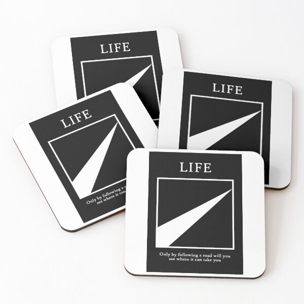 Item preview, Life Only By Following A Road Quote Art Design In designed and sold by vividpixelusa.