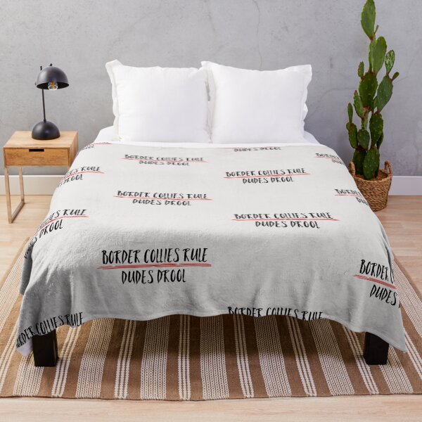 Item preview, Border Collies Rule Dudes Drool Funny Quote designed and sold by AMSonArt.