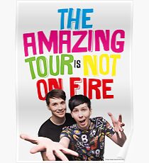 Die erstaunliche Tour ist nicht in Brand danisnotonfire und AmazingPhil Poster
