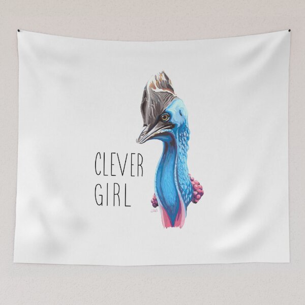 Item preview, Clever Girl (Cassowary) designed and sold by LauraWolfArtist.