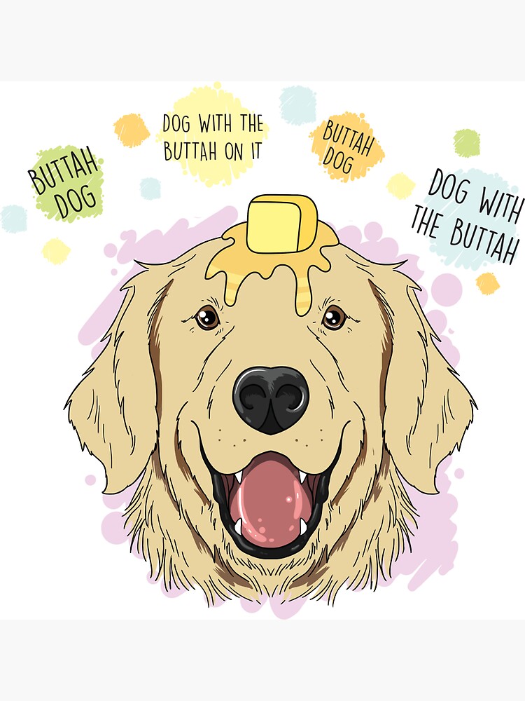 "Butter Dog" Sticker for Sale by HillCreativesCo Redbubble