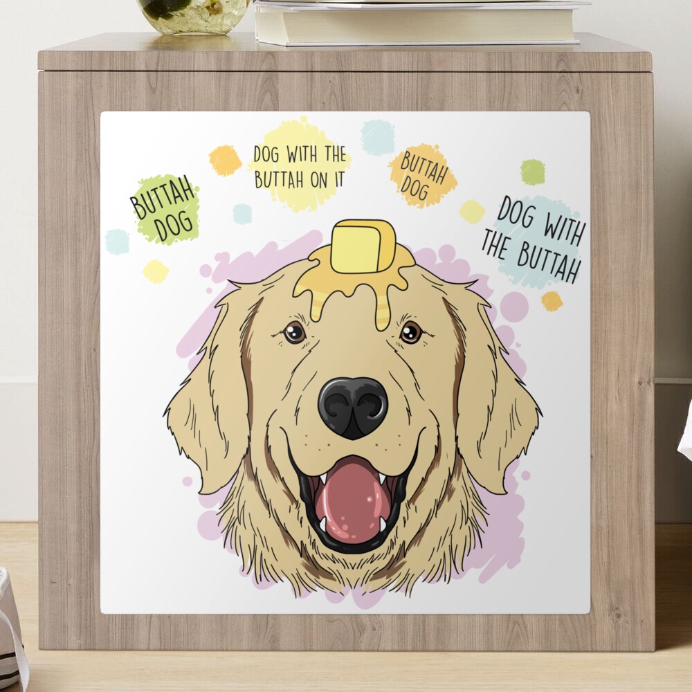 Butter Dog Meme Cute Golden Retriever Dank Meme Poster by Oktayd Saman -  Pixels