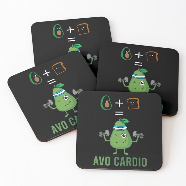 Item preview, funny avacado+toast=avo cardio designed and sold by Chichmano.