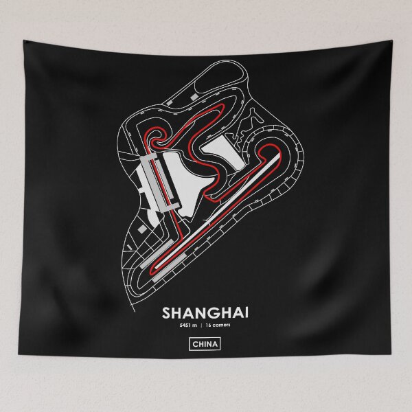 Item preview, SHANGHAI - CHINA TRACK MAP 2.0 RED designed and sold by andreanastasio.