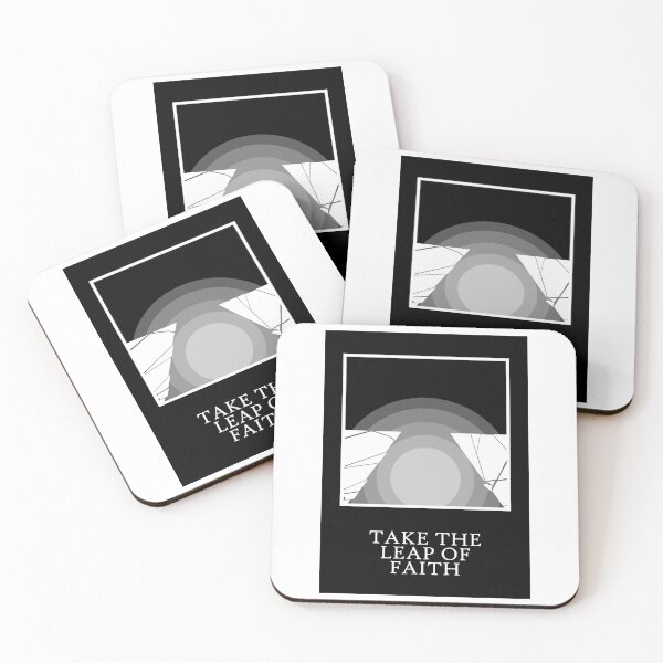 Item preview, Leap Of Faith Quote Art Design Inspirational Moti designed and sold by vividpixelusa.