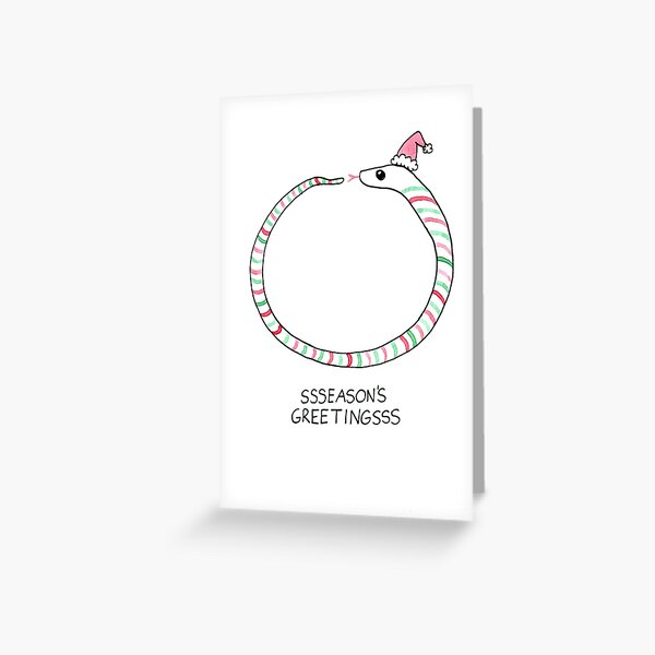 Ssseason's Greetingsss Greeting Card