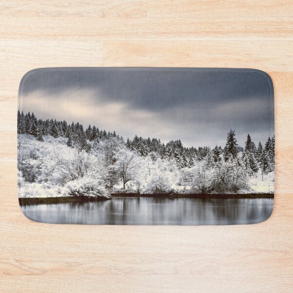 Item preview, Winter Snowy Lake Forest | Winter Mood  designed and sold by PinkRainbow.