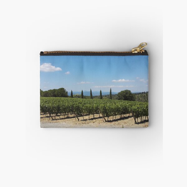 Item preview, Tuscan vineyard and cypresses designed and sold by wineandwords.