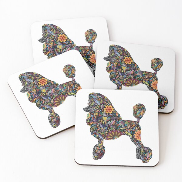 Item preview, Poodle cute pet dog dogs pets puppy art caniche pop art flowers designed and sold by Coolstuff4you71.