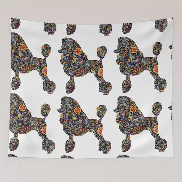 Item preview, Poodle cute pet dog dogs pets puppy art caniche pop art flowers designed and sold by Coolstuff4you71.