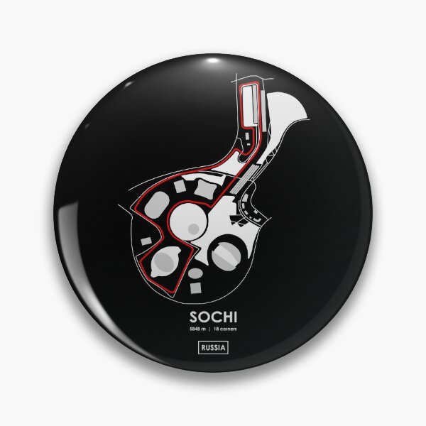 Item preview, SOCHI - RUSSIA TRACK MAP 2.0 RED designed and sold by andreanastasio.