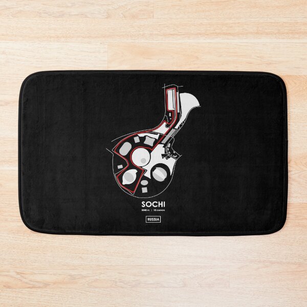 Item preview, SOCHI - RUSSIA TRACK MAP 2.0 RED designed and sold by andreanastasio.