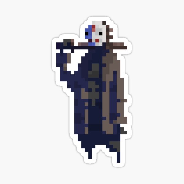 Jason Voorhees in pixels Sticker