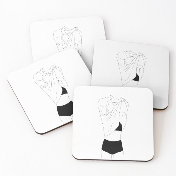 Item preview, Minimalist fashion figure illustration - Helene designed and sold by TheColourStudy.