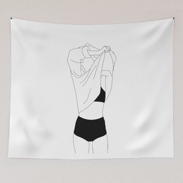 Item preview, Minimalist fashion figure illustration - Helene designed and sold by TheColourStudy.