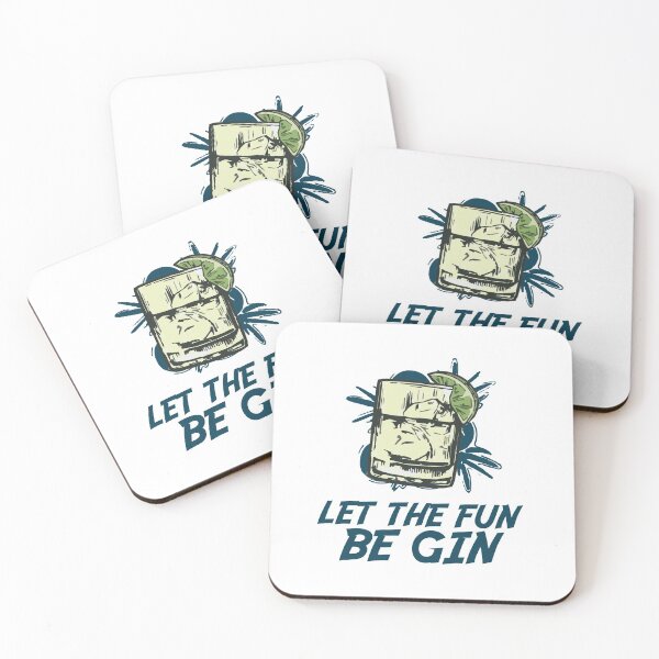 Item preview, Let the fun be gin! blue written designed and sold by graziellostesso.