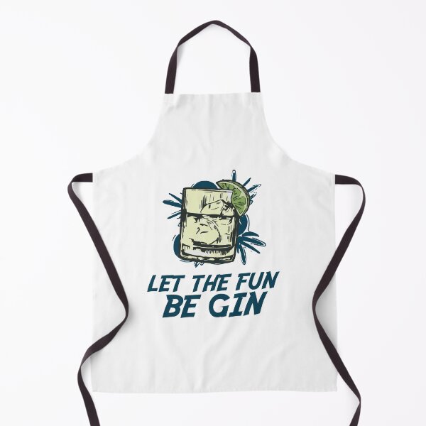 Item preview, Let the fun be gin! blue written designed and sold by graziellostesso.
