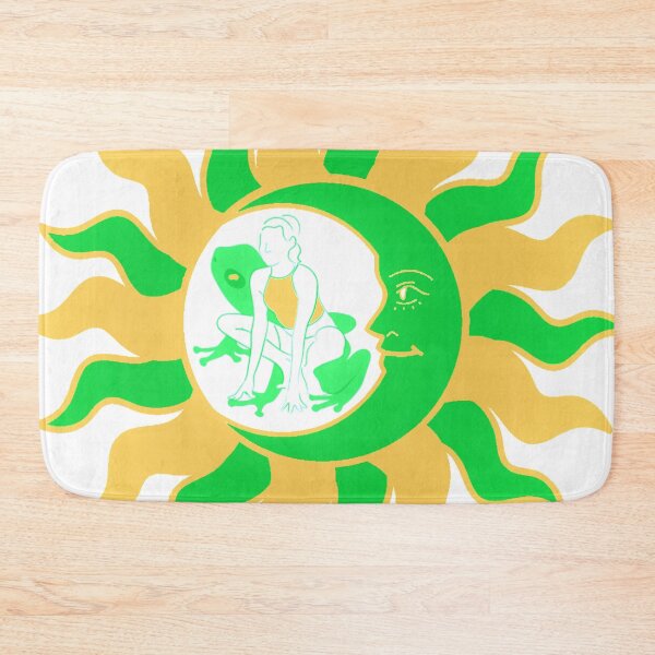 Item preview,  Yoga Frog Pose With Sun And Moon designed and sold by TeesFashion.