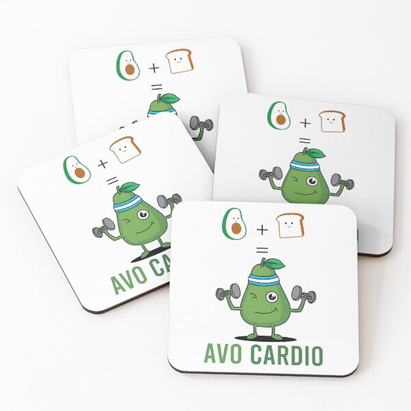 Item preview, funny avacado+toast=avo cardio designed and sold by Chichmano.