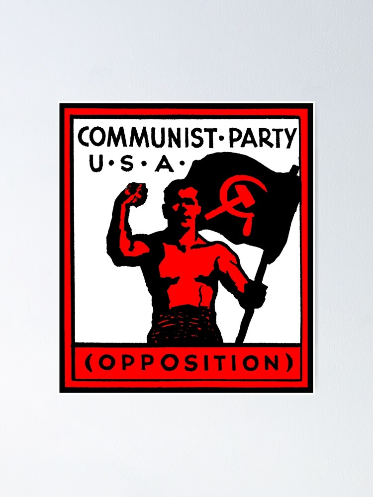 Kommunistische Partei Usa Poster Von Truthtopower Redbubble