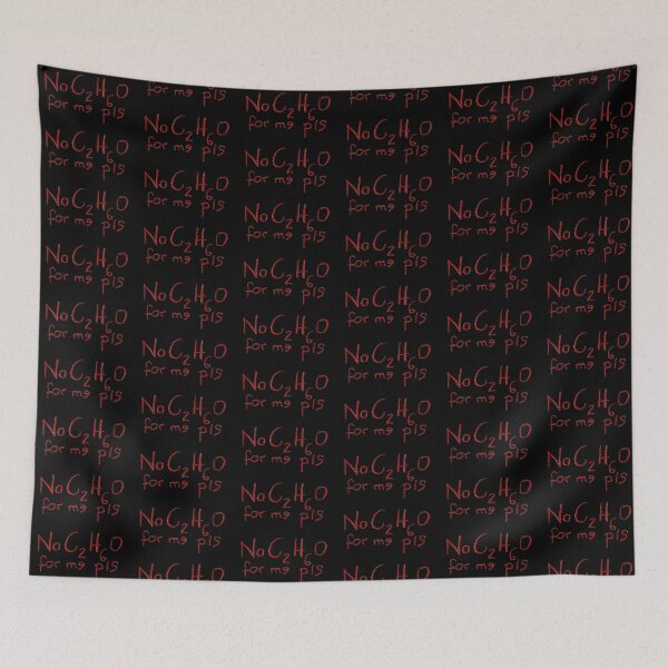 Item preview, No alcohol for me! Celebrate alcohol-free saying in red against drugs designed and sold by Canvasvendetta.