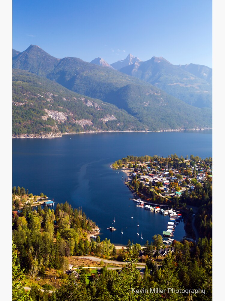 "Village of Kaslo on Kootenay Lake" Sticker for Sale by OkanaganPhoto