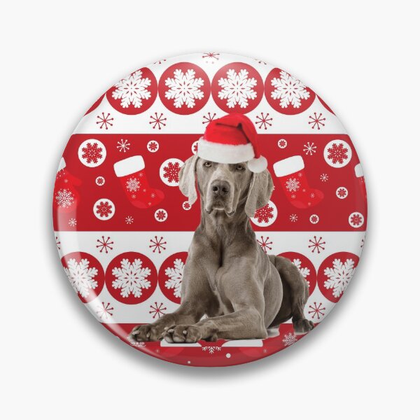 Item preview, Weimaraner Christmas Gift Santa Winter Wonderland designed and sold by FunShirtDesigns.