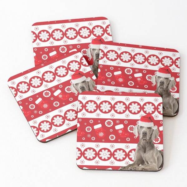 Item preview, Weimaraner Christmas Gift Santa Winter Wonderland designed and sold by FunShirtDesigns.